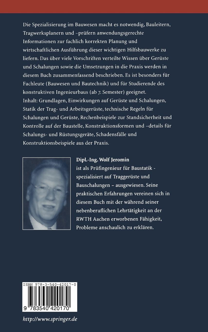 Rückseitencover Gerüste und Schalungen im konstruktiven Ingenieurbau