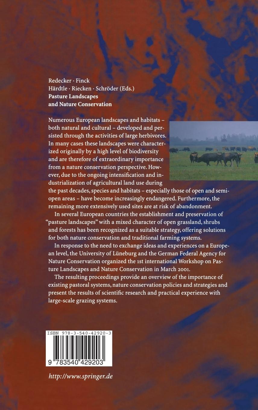 Rückseitencover Pasture Landscapes and Nature Conservation