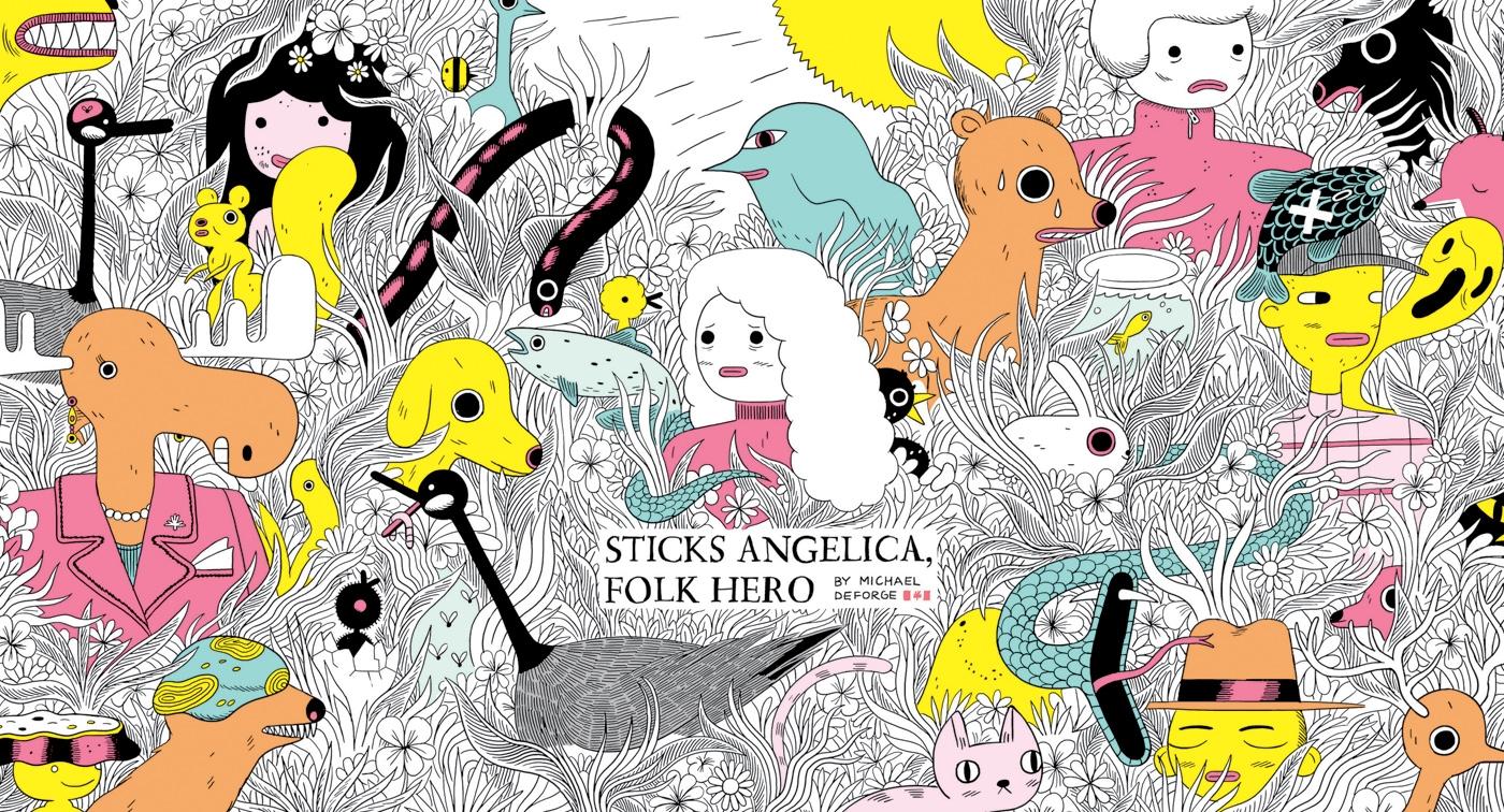 Vorderes Coverbild Sticks Angelica, Folk Hero