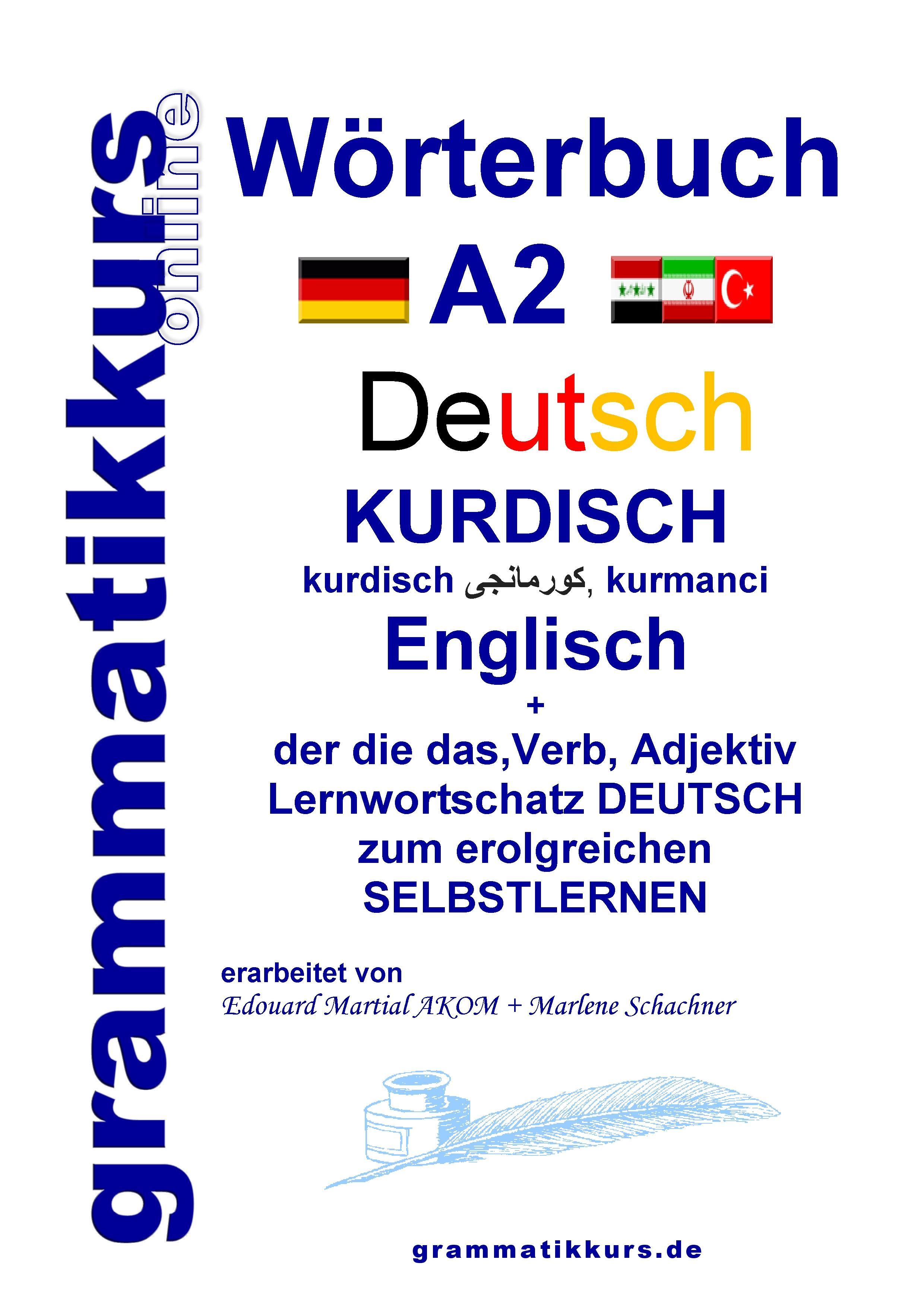 Vorderes Coverbild Wörterbuch Deutsch - Kurdisch - Kurmandschi - Englisch A2