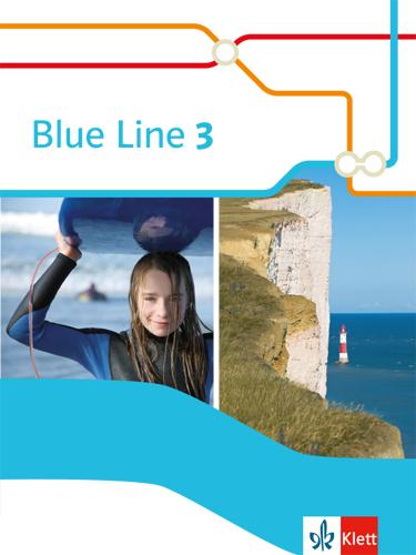 Vorderes Coverbild Blue Line 3. Schülerbuch (flexibler Einband). Ausgabe 2014