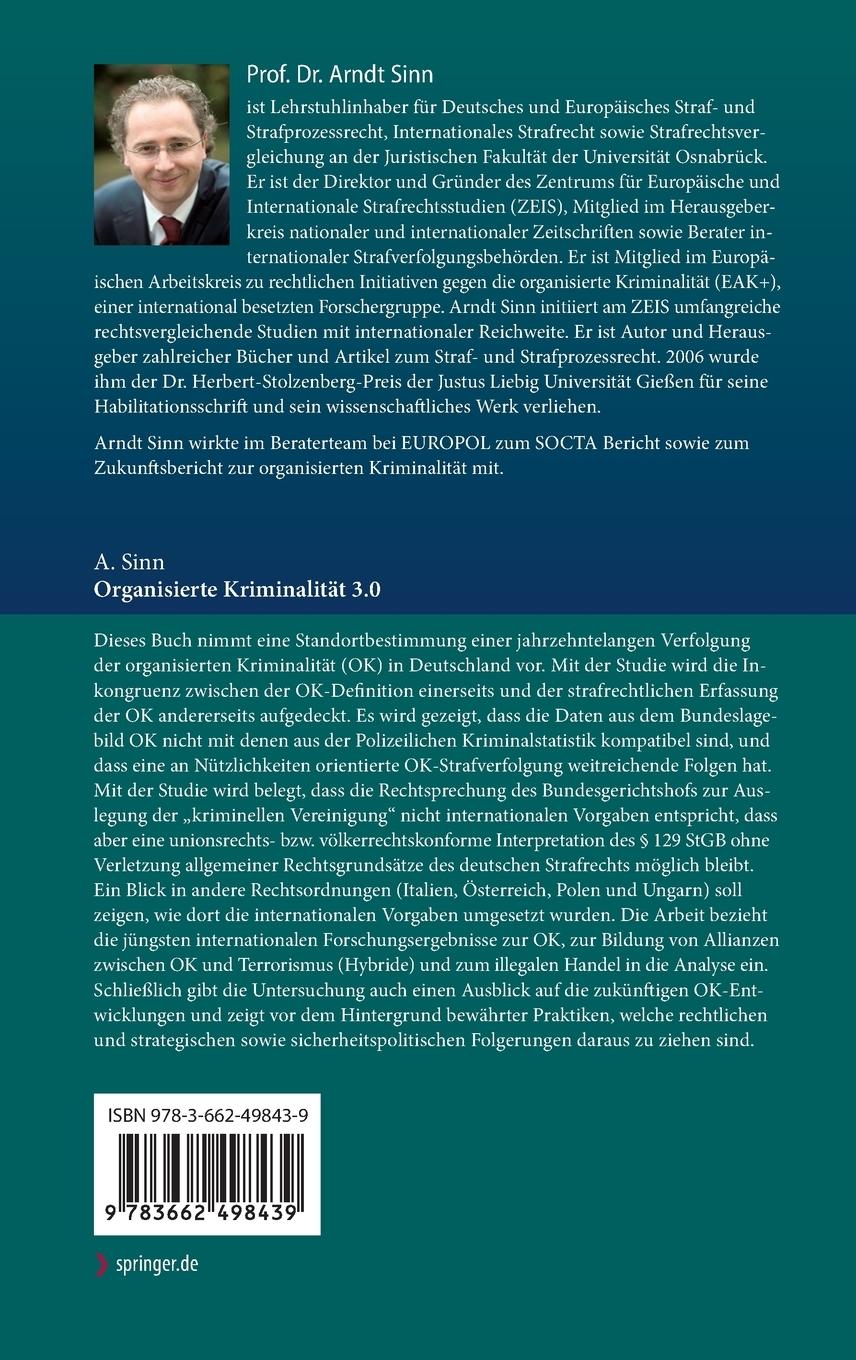 Rückseitencover Organisierte Kriminalität 3.0