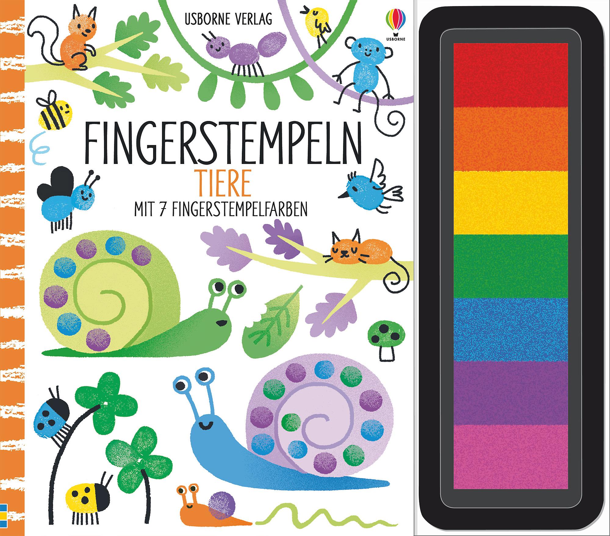 Vorderes Coverbild Fingerstempeln: Tiere