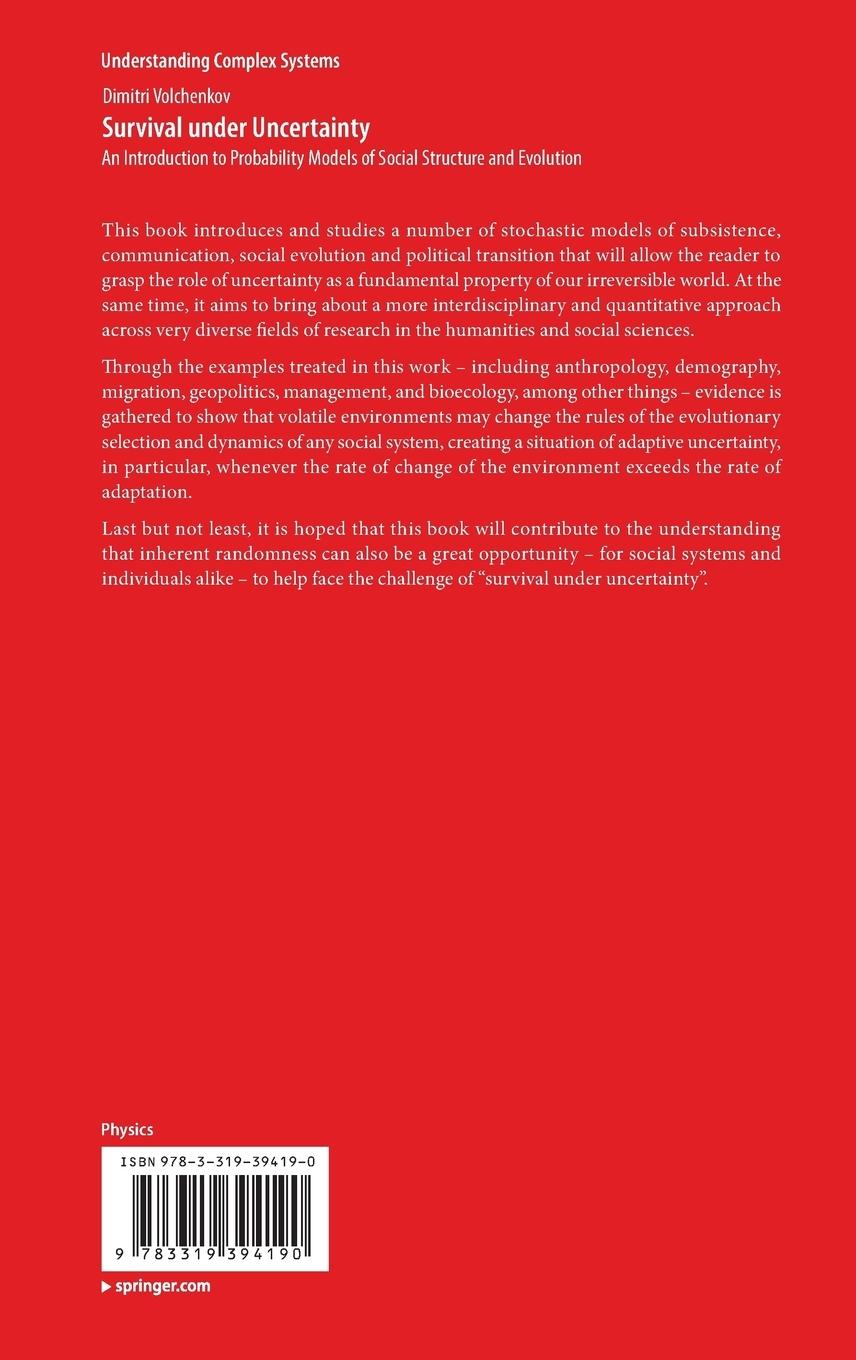 Rückseitencover Survival under Uncertainty