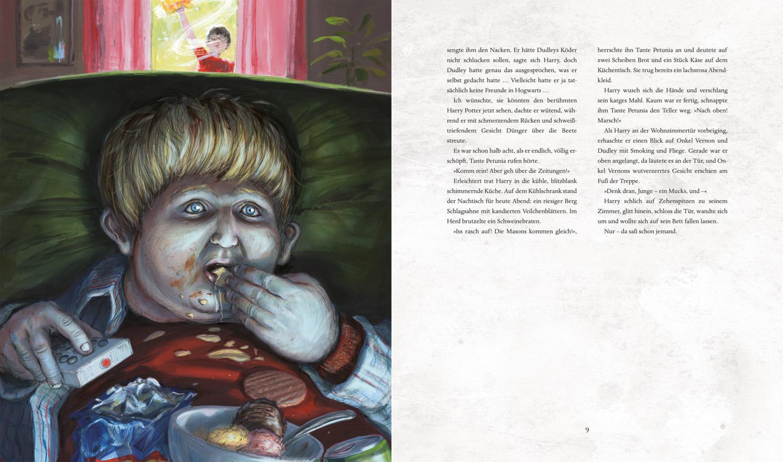 Beispielinhalt (Bild) Harry Potter 2 und die Kammer des Schreckens. Schmuckausgabe