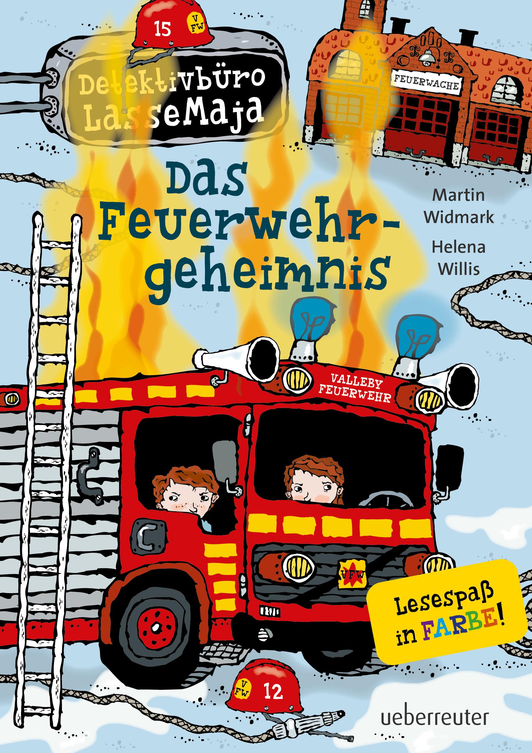Vorderes Coverbild Detektivbüro LasseMaja 23. Das Feuerwehrgeheimnis