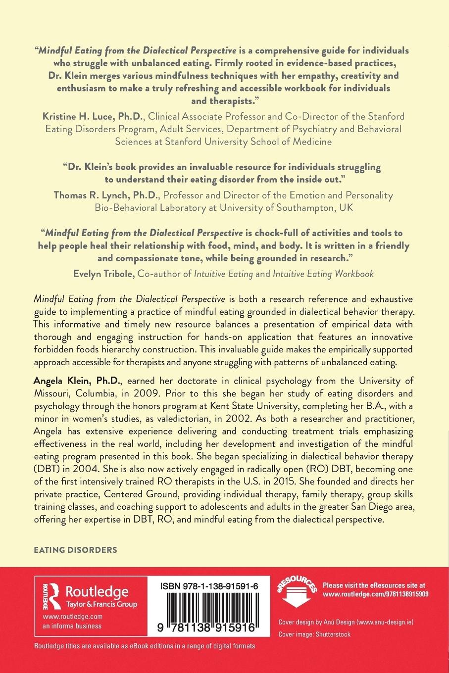Rückseitencover Mindful Eating from the Dialectical Perspective