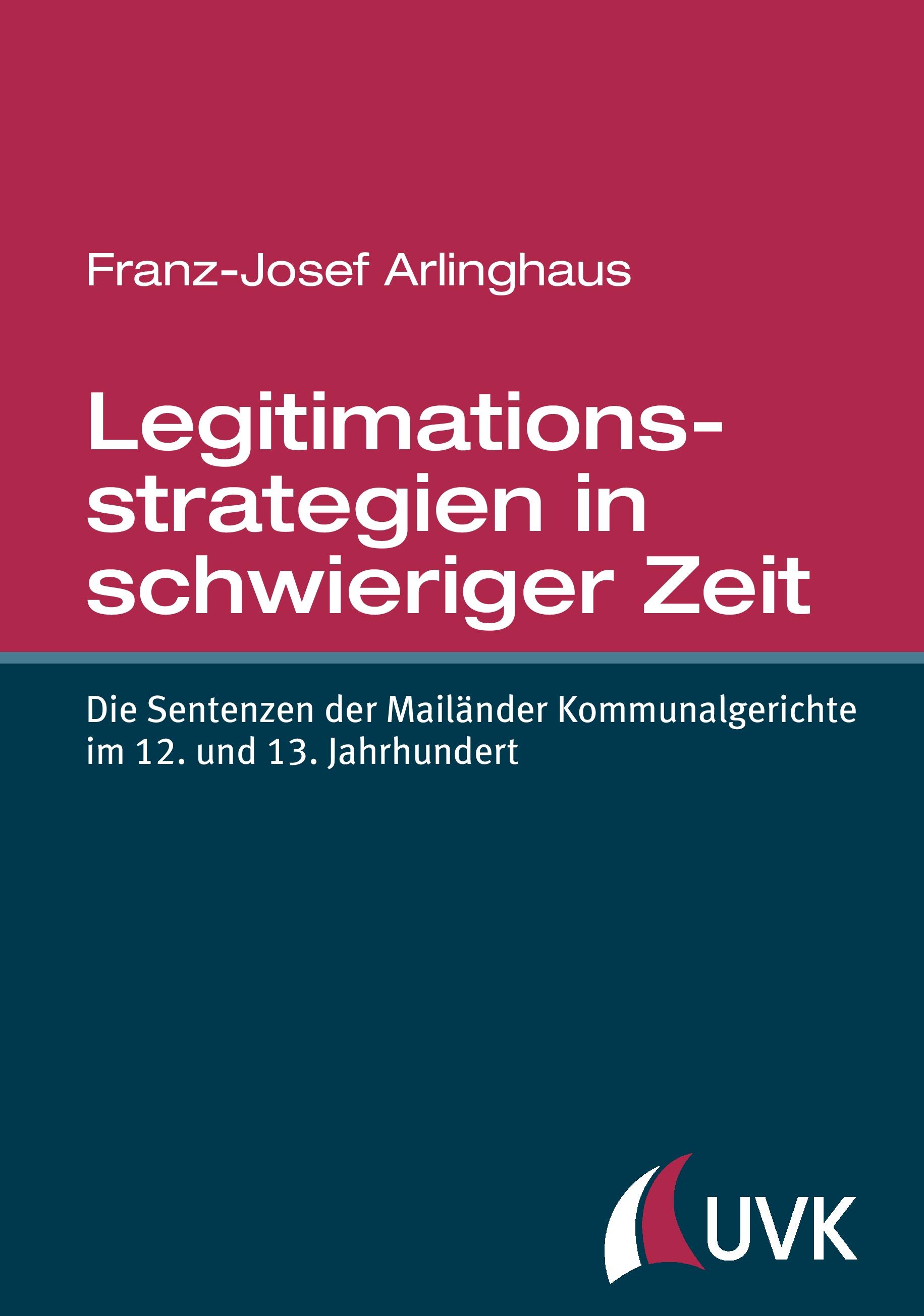 Vorderes Coverbild Legitimationsstrategien in schwieriger Zeit