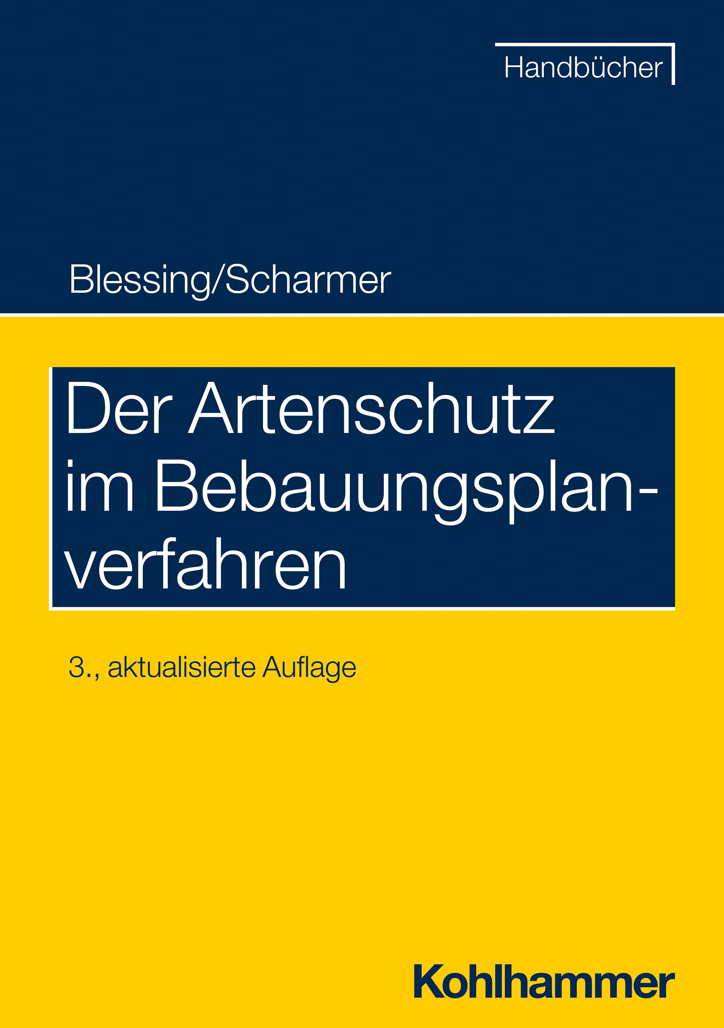 Vorderes Coverbild Der Artenschutz im Bebauungsplanverfahren