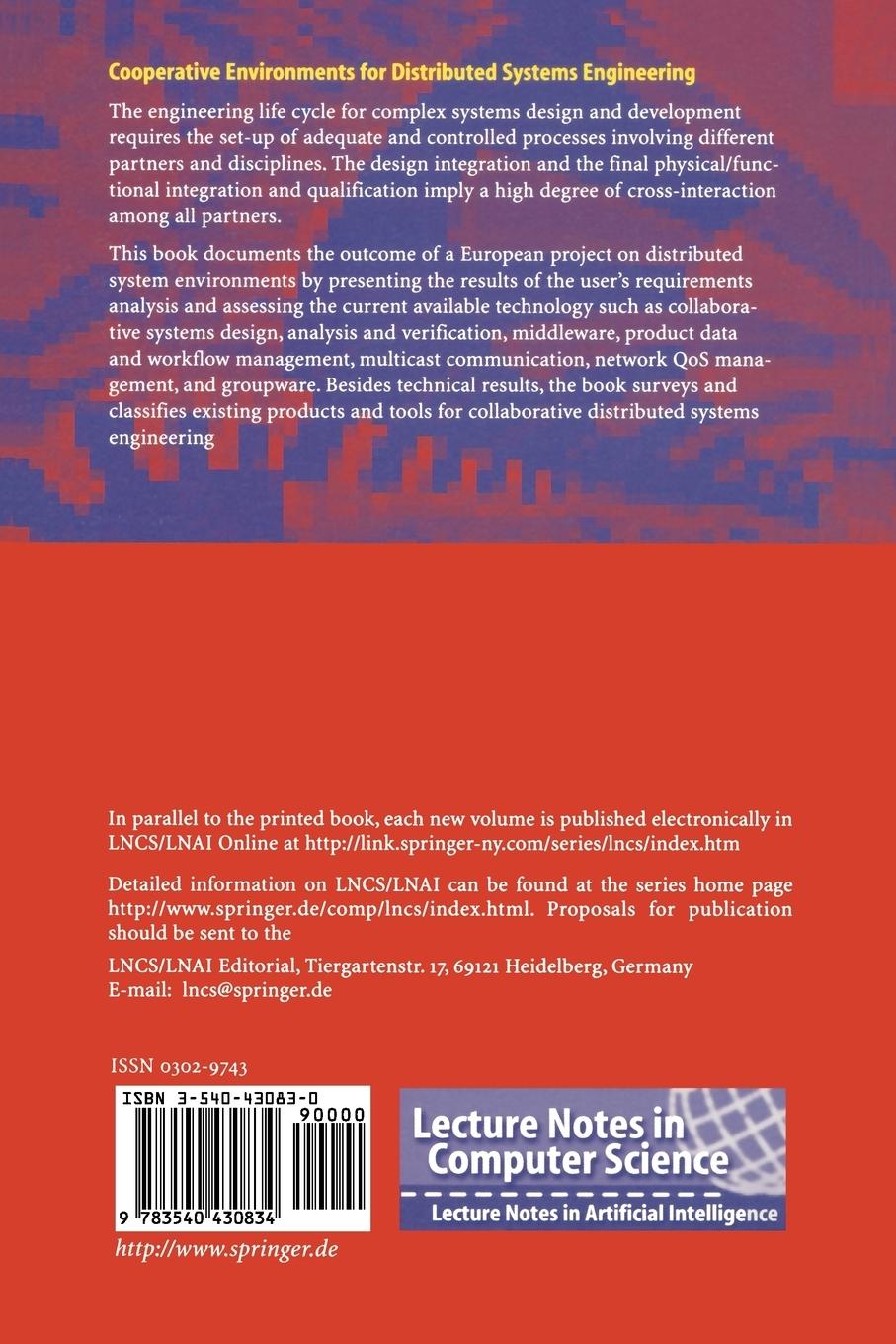 Rückseitencover Cooperative Environments for Distributed Systems Engineering