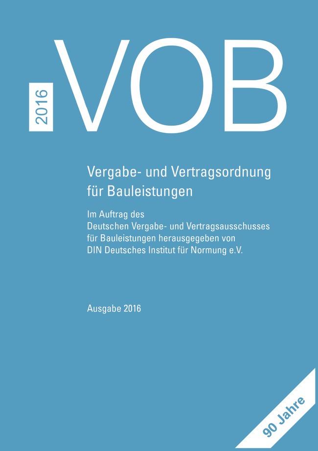 Vorderes Coverbild VOB 2016 Gesamtausgabe