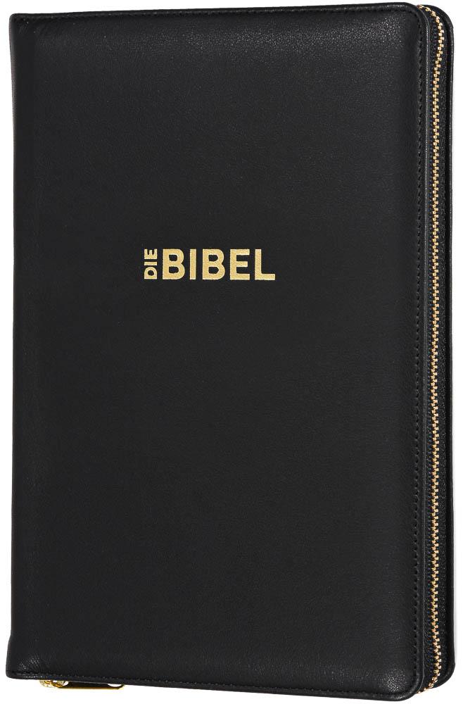 Vorderes Coverbild Schlachter 2000 Bibel - Taschenausgabe (Softcover, schwarz, Goldschnitt, Reißverschluss)
