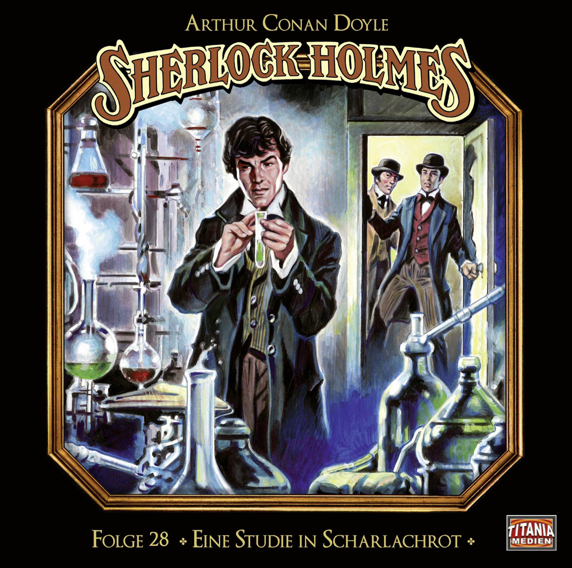 Vorderes Coverbild Sherlock Holmes - Folge 28: Eine Studie in Scharlachrot