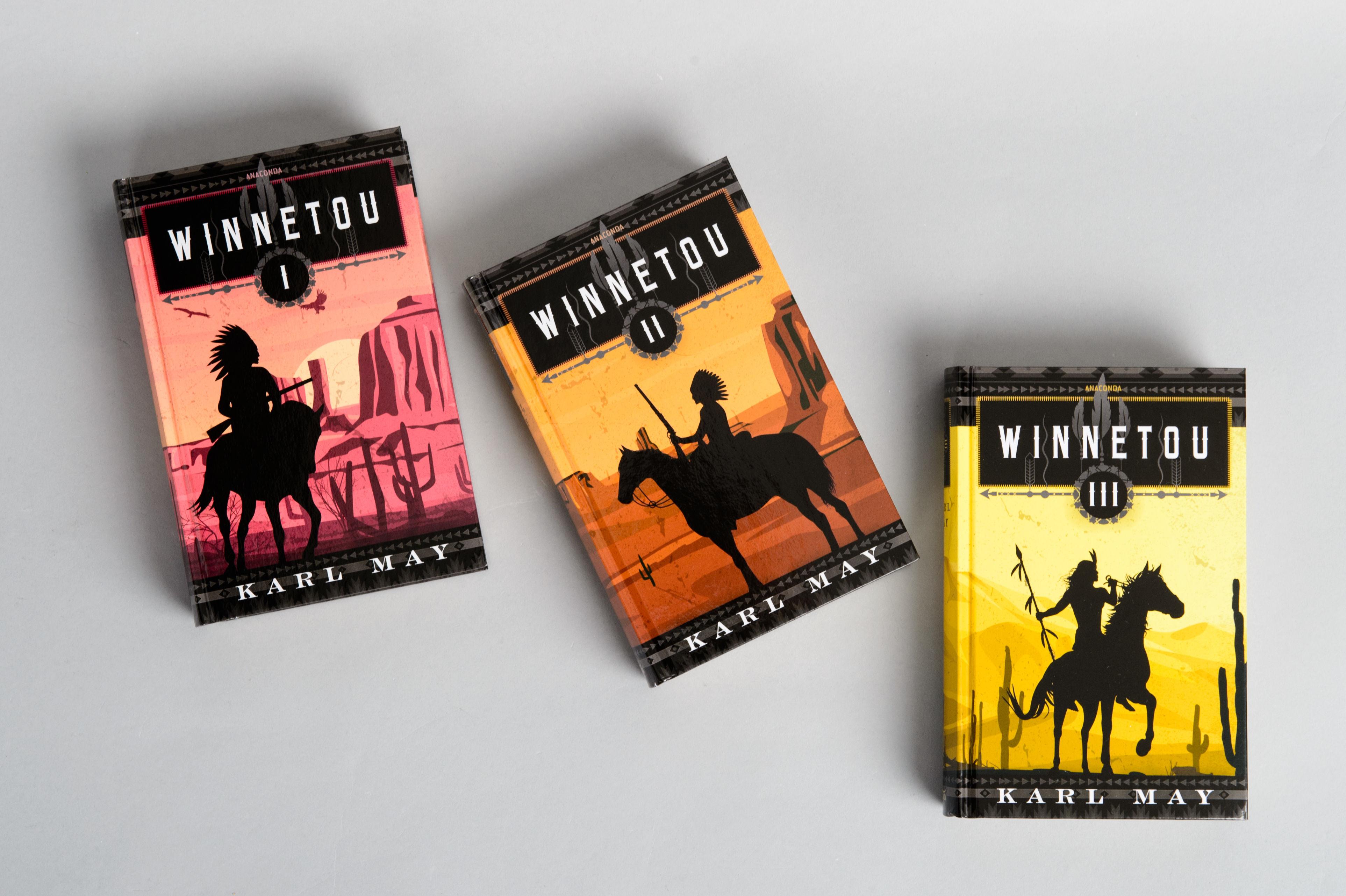 Beispielinhalt (Bild) Winnetou I-III (3 Bände)