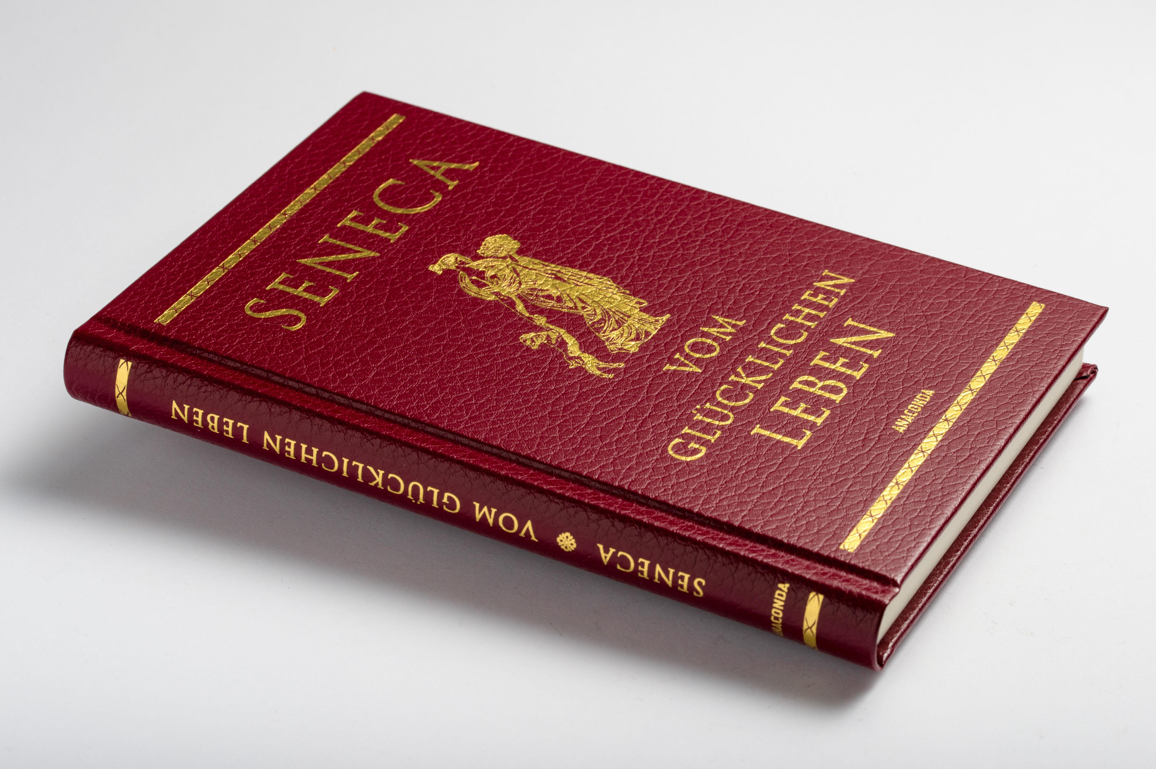 Beispielinhalt (Bild) Vom glücklichen Leben (Cabra-Lederausgabe)