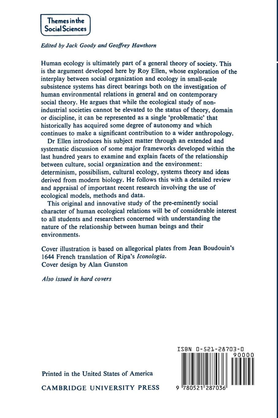 Rückseitencover Environment, Subsistence and System