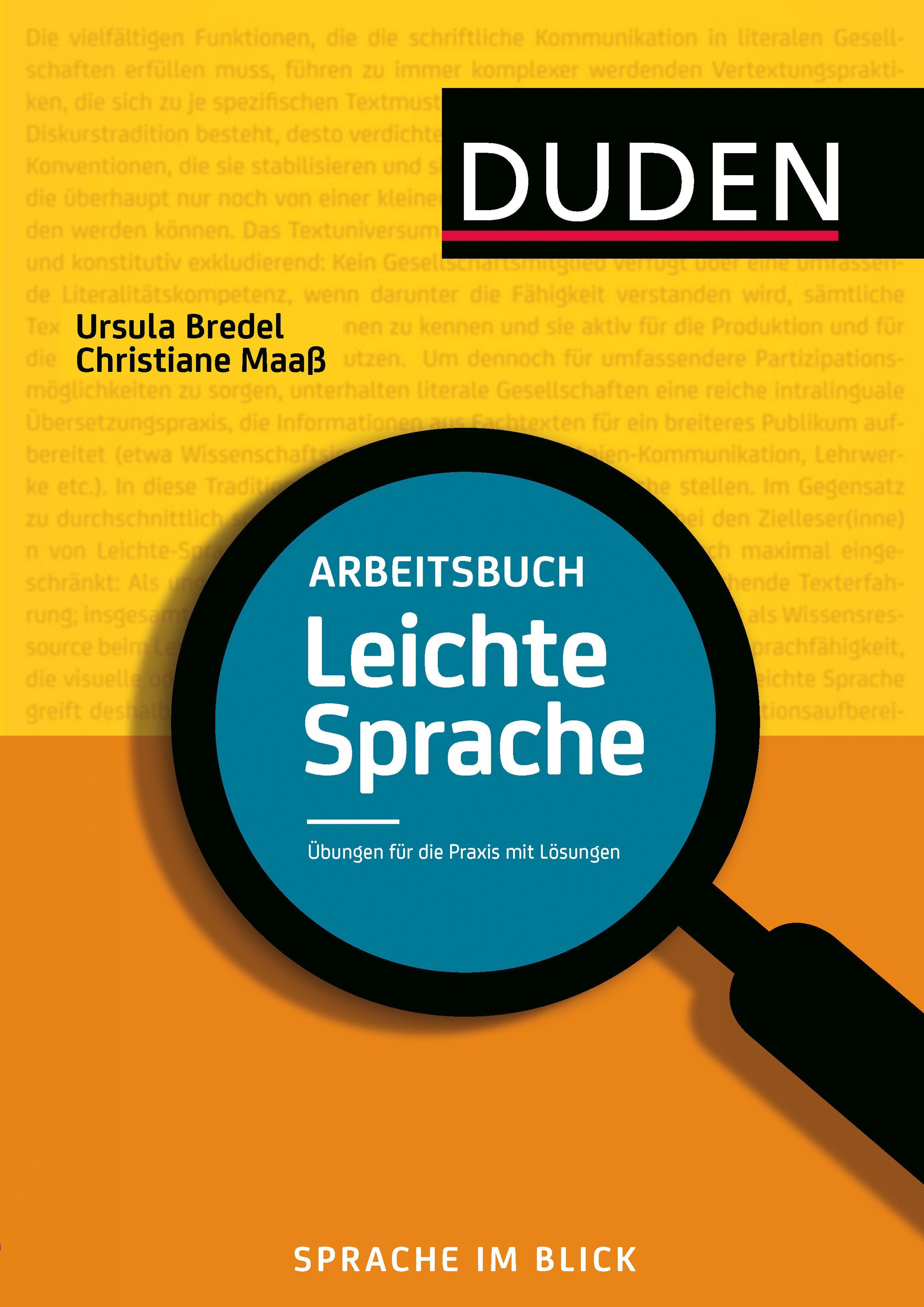 Vorderes Coverbild Arbeitsbuch Leichte Sprache