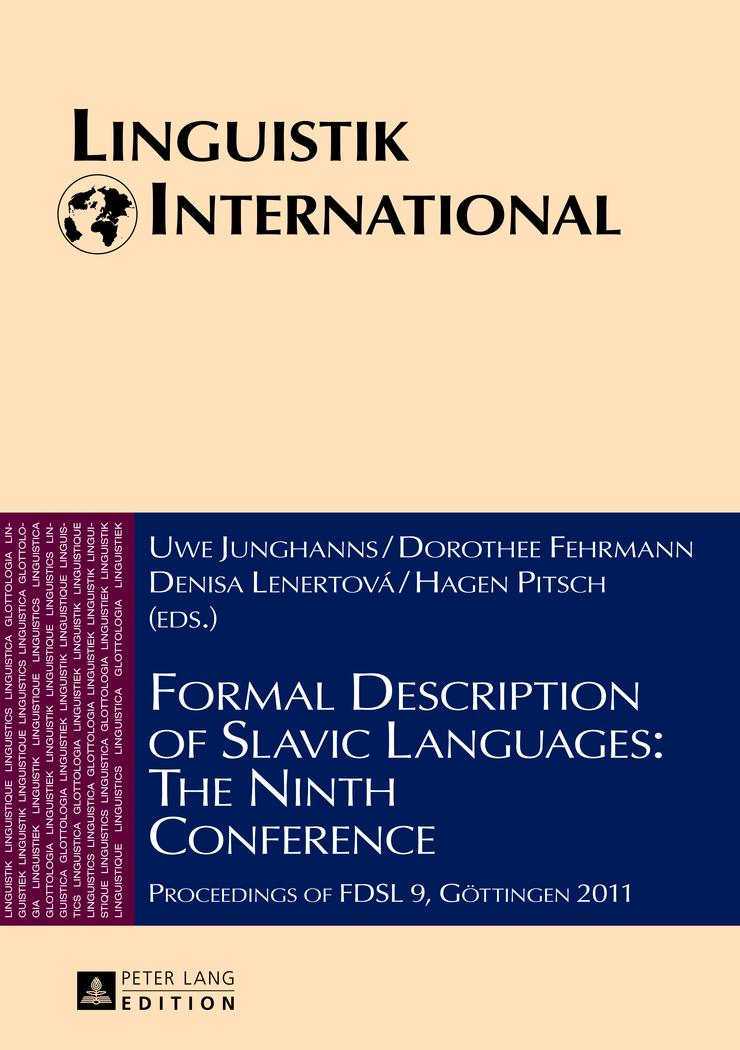 Vorderes Coverbild Formal Description of Slavic Languages: The Ninth Conference