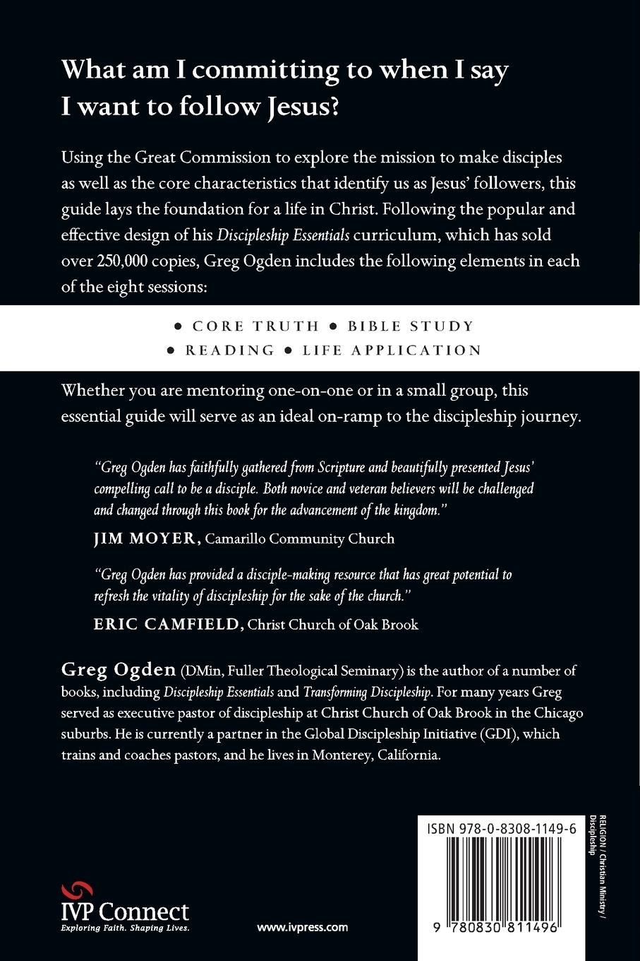 Rückseitencover Essential Guide to Becoming a Disciple