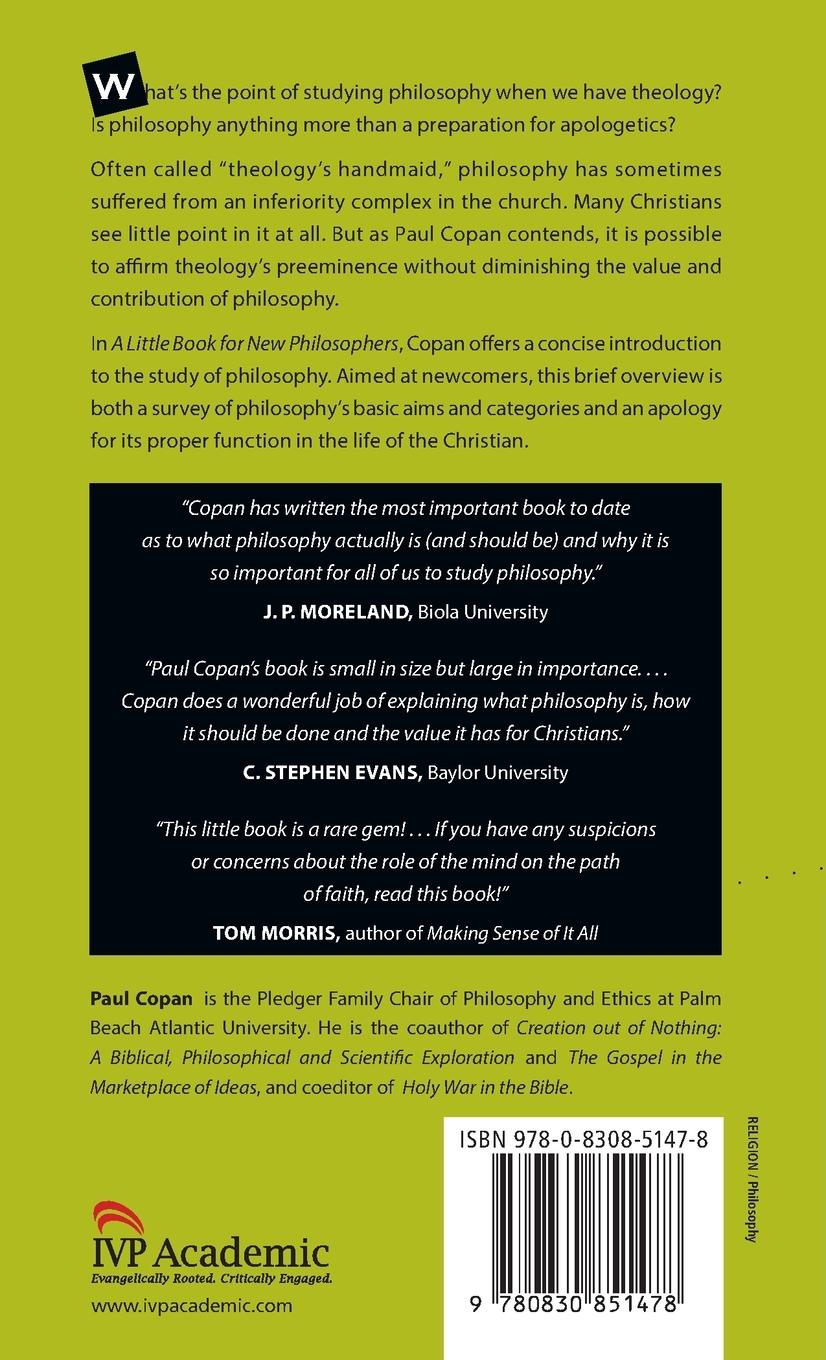 Rückseitencover A Little Book for New Philosophers