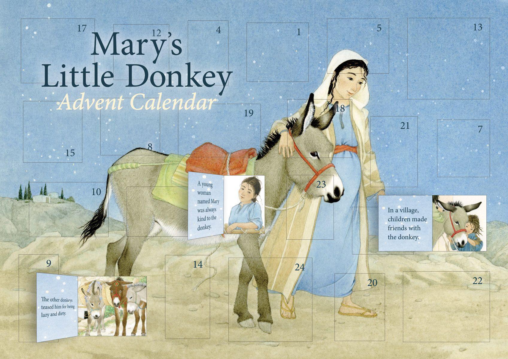 Vorderes Coverbild Mary's Little Donkey Advent Calendar