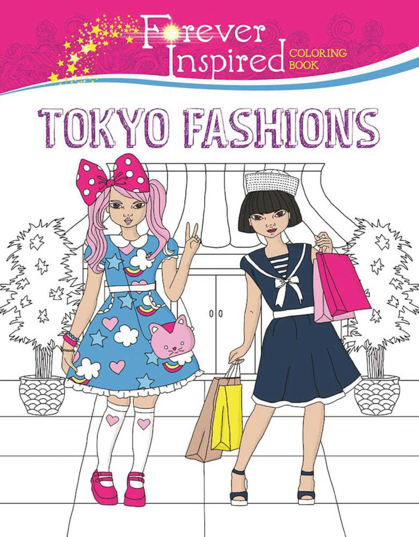 Vorderes Coverbild Forever Inspired Coloring Book: Tokyo Fashions