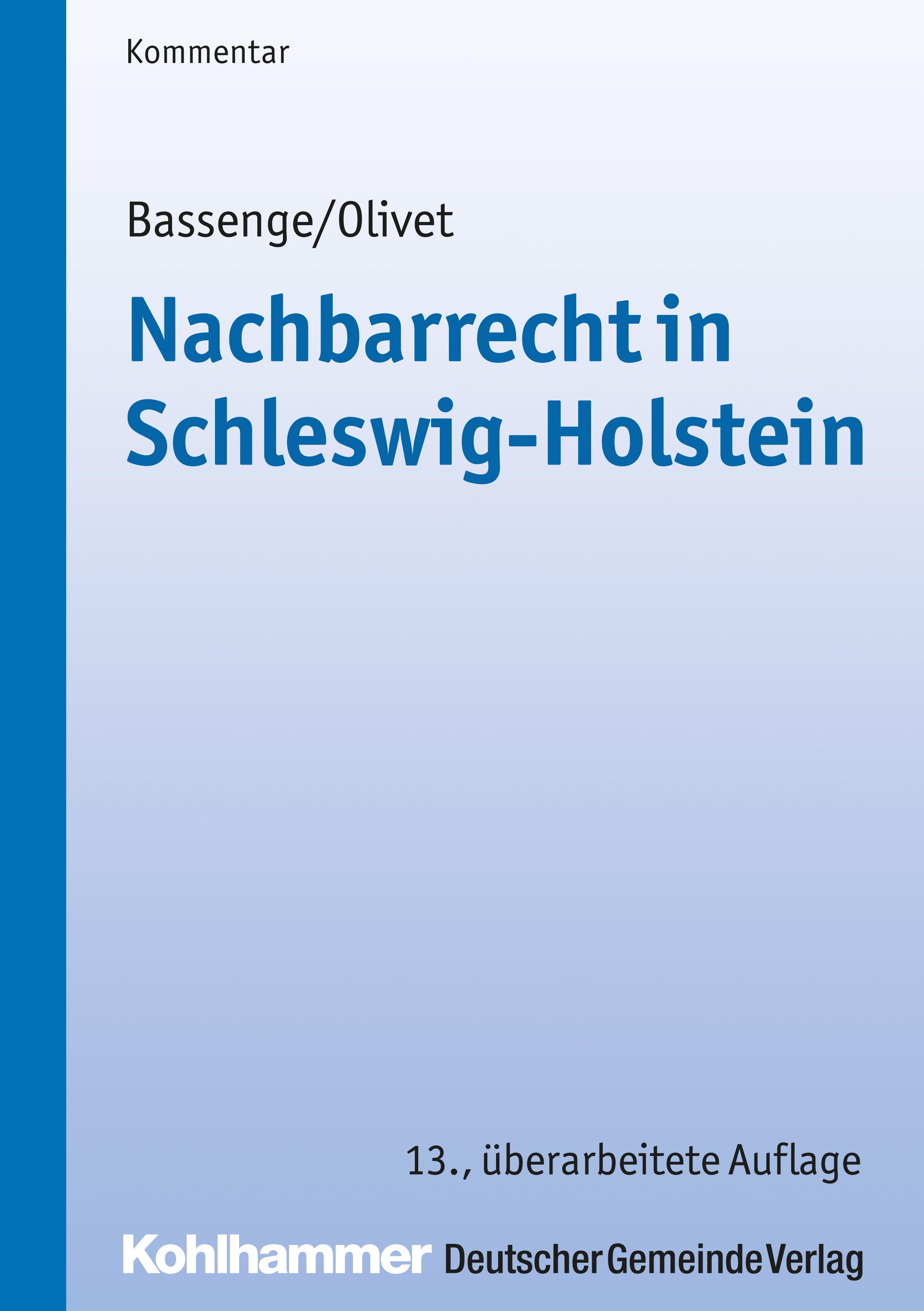 Vorderes Coverbild Nachbarrecht in Schleswig-Holstein