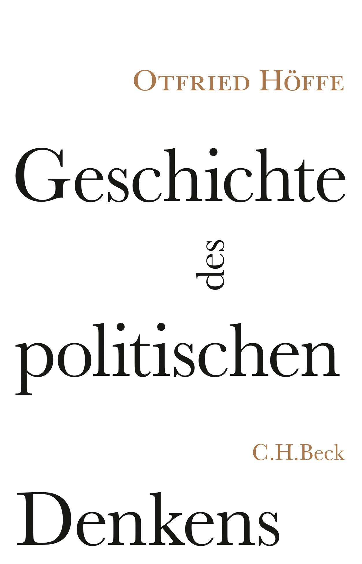 Vorderes Coverbild Geschichte des politischen Denkens