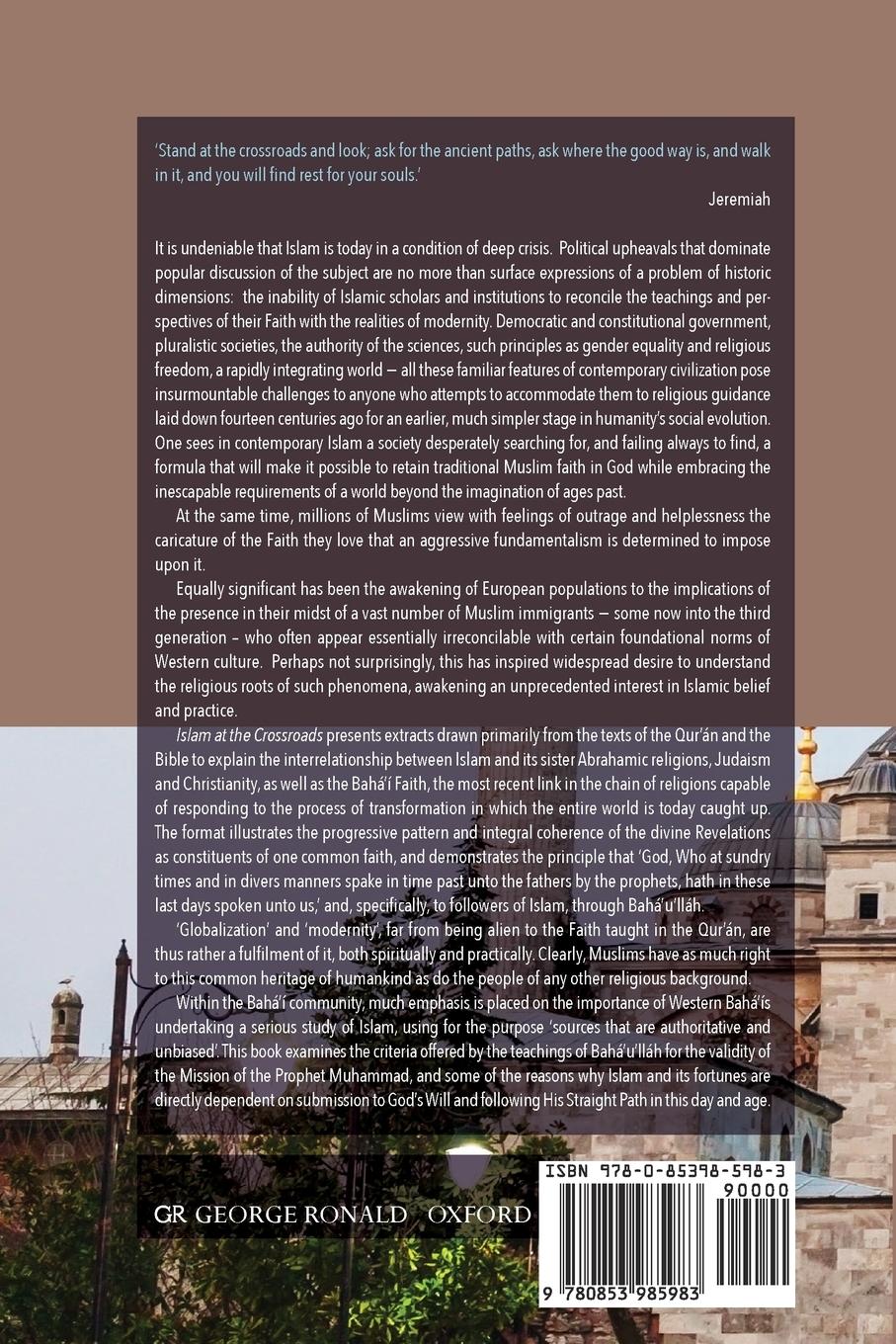 Rückseitencover Islam at the Crossroads