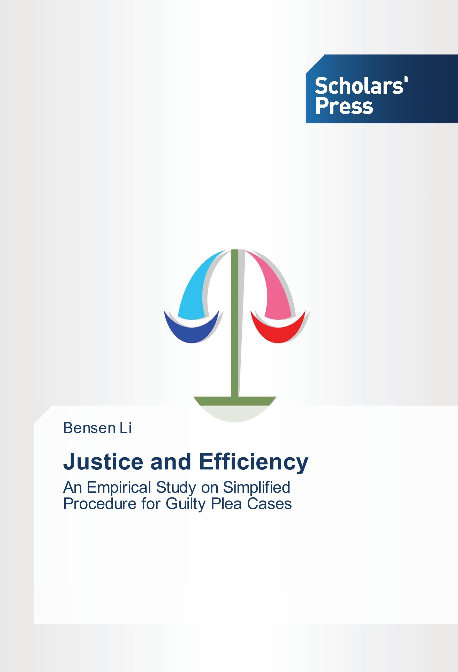 Vorderes Coverbild Justice and Efficiency