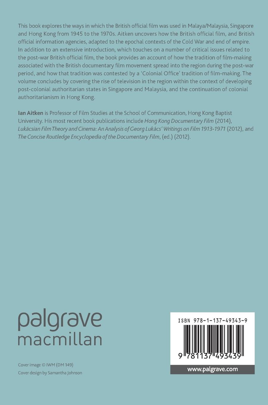 Rückseitencover The British Official Film in South-East Asia