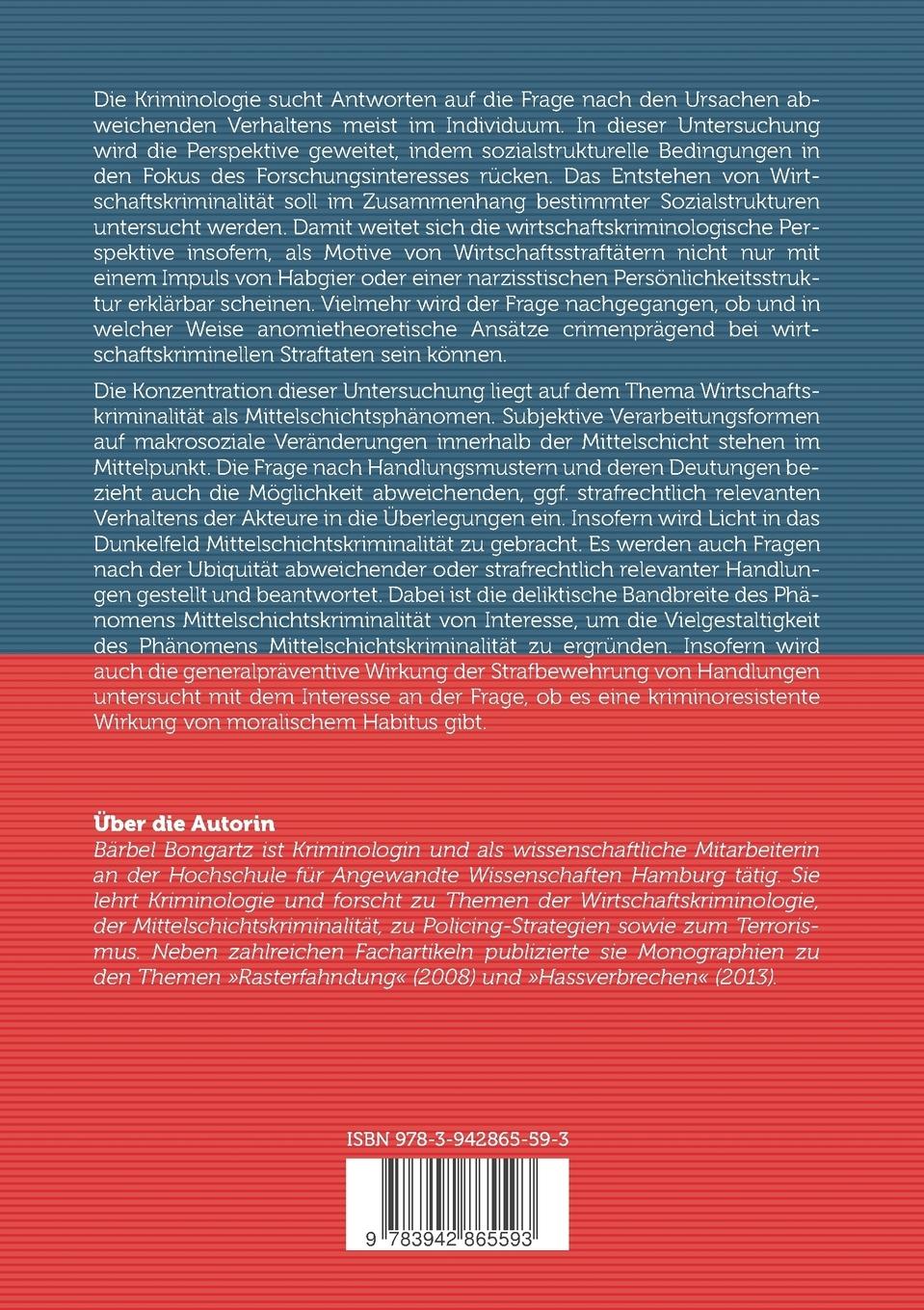 Rückseitencover Strukturelle Bedingungen wirtschaftskrimineller Handlungen