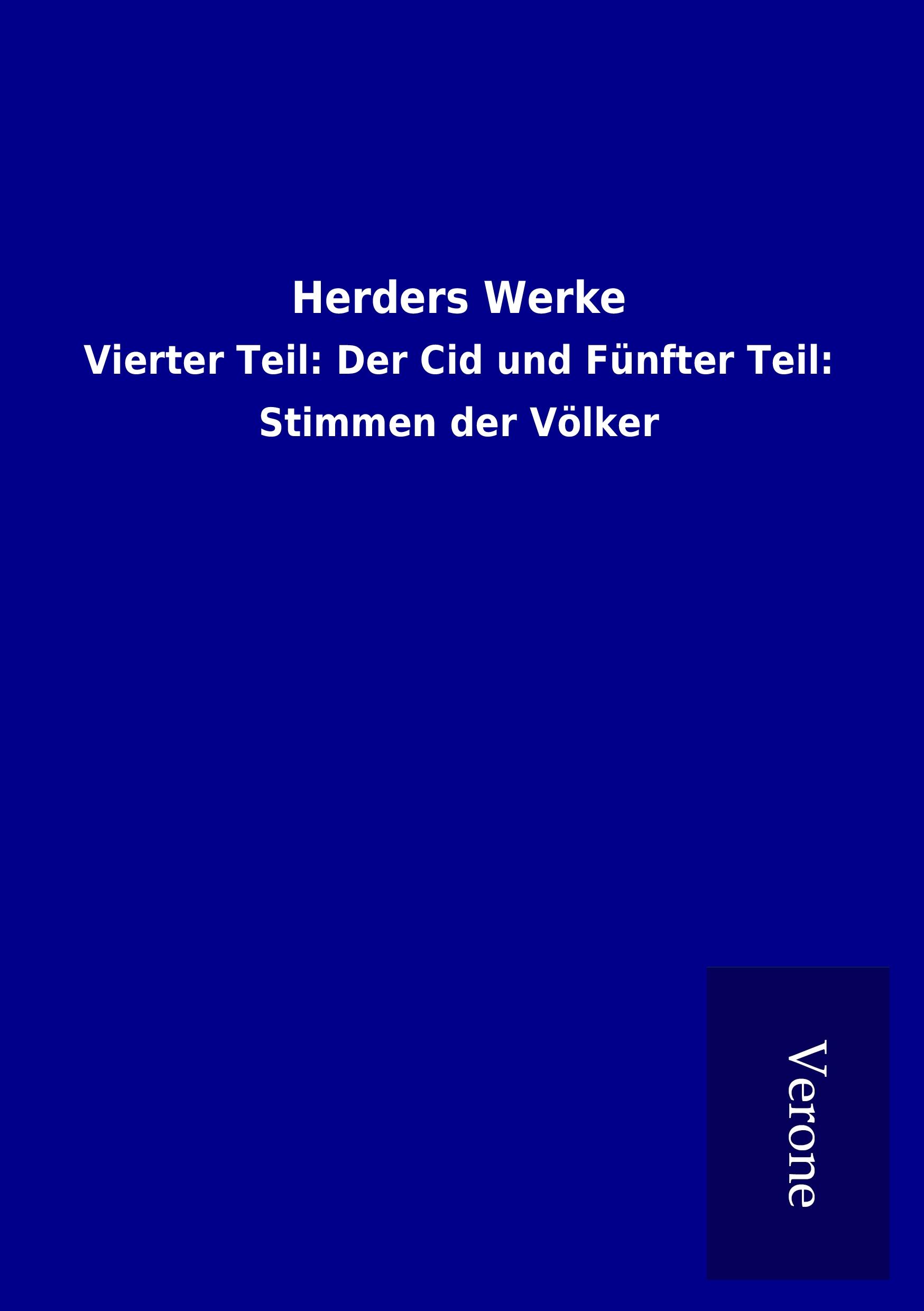 Vorderes Coverbild Herders Werke