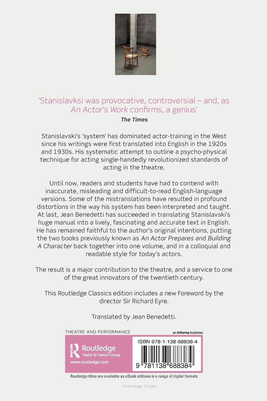 Rückseitencover An Actor's Work