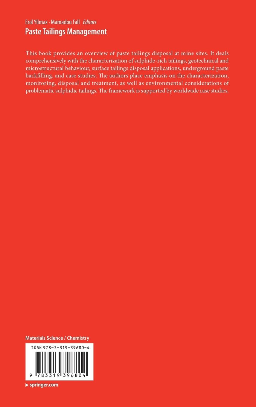 Rückseitencover Paste Tailings Management