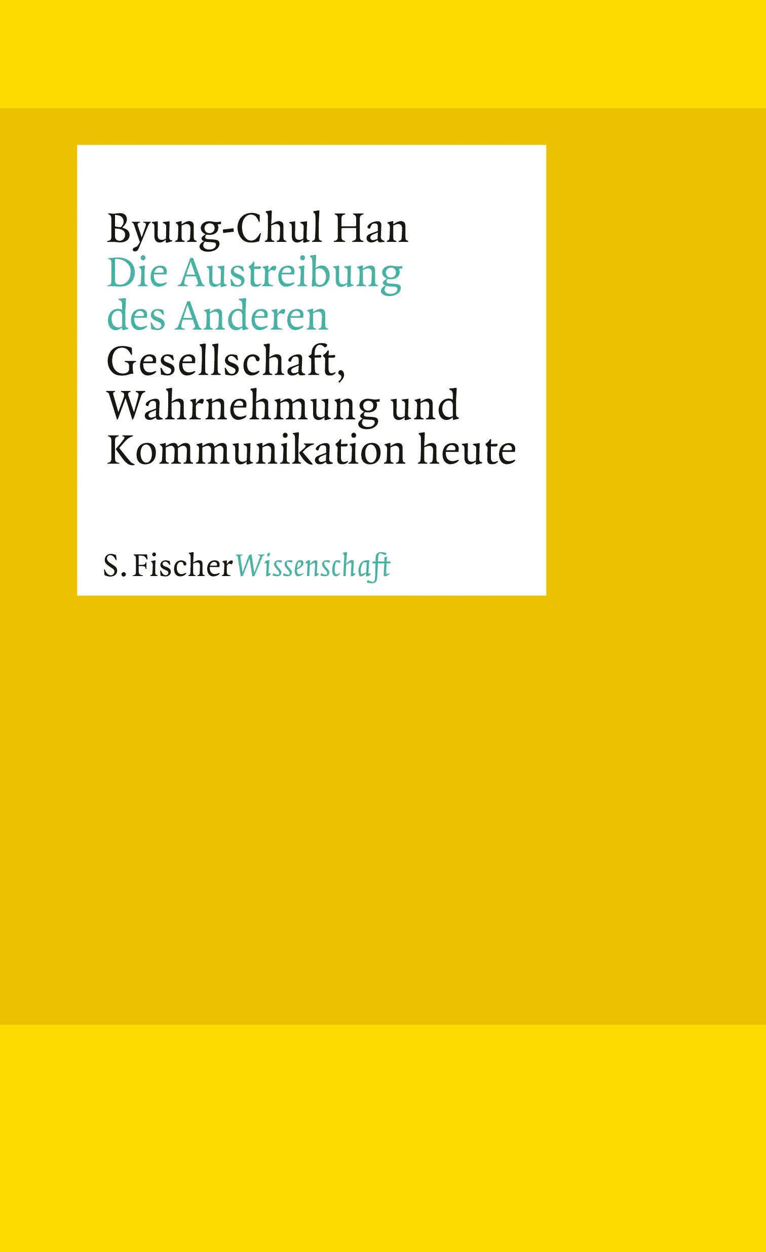 Vorderes Coverbild Die Austreibung des Anderen