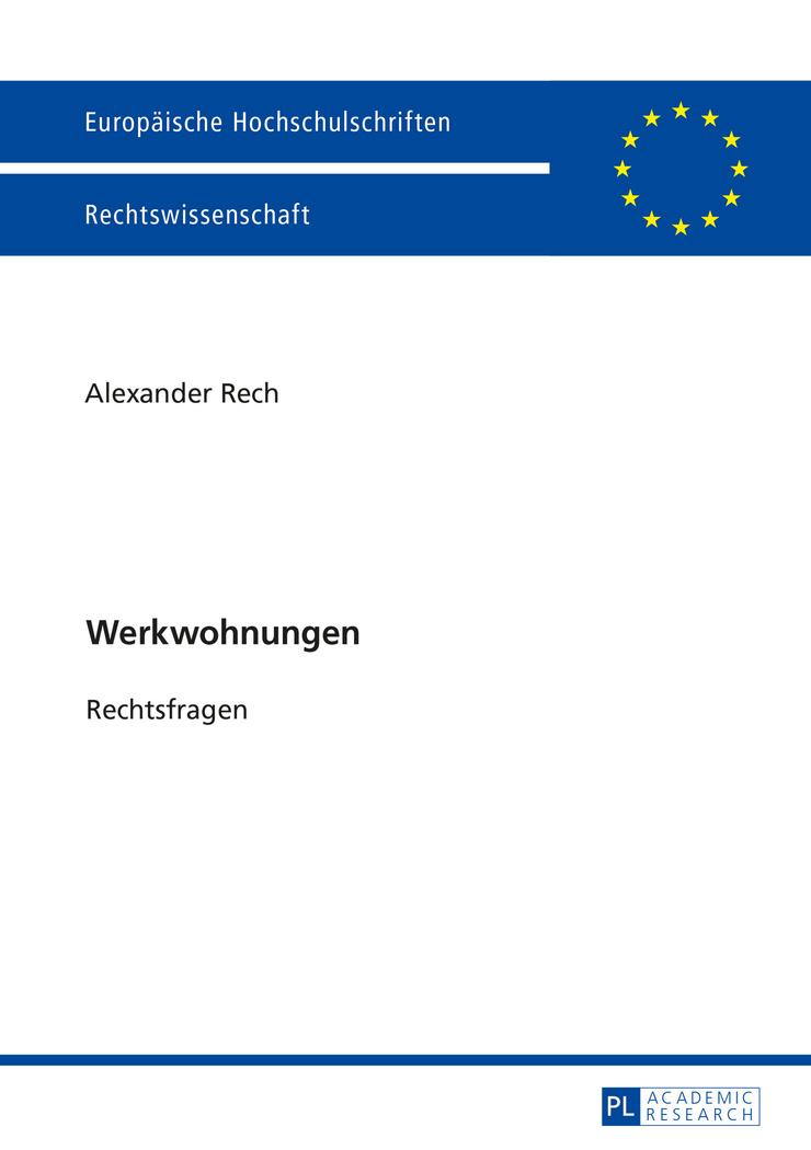 Vorderes Coverbild Werkwohnungen