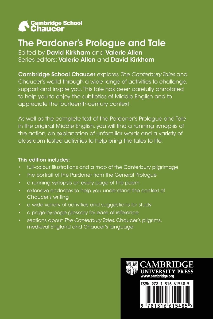 Rückseitencover The Pardoner's Prologue and Tale
