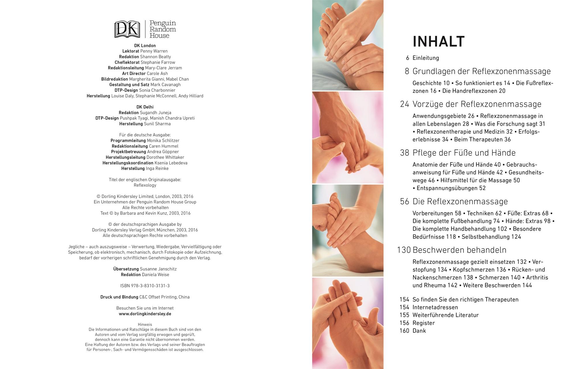 Beispielinhalt (Bild) Reflexzonenmassage