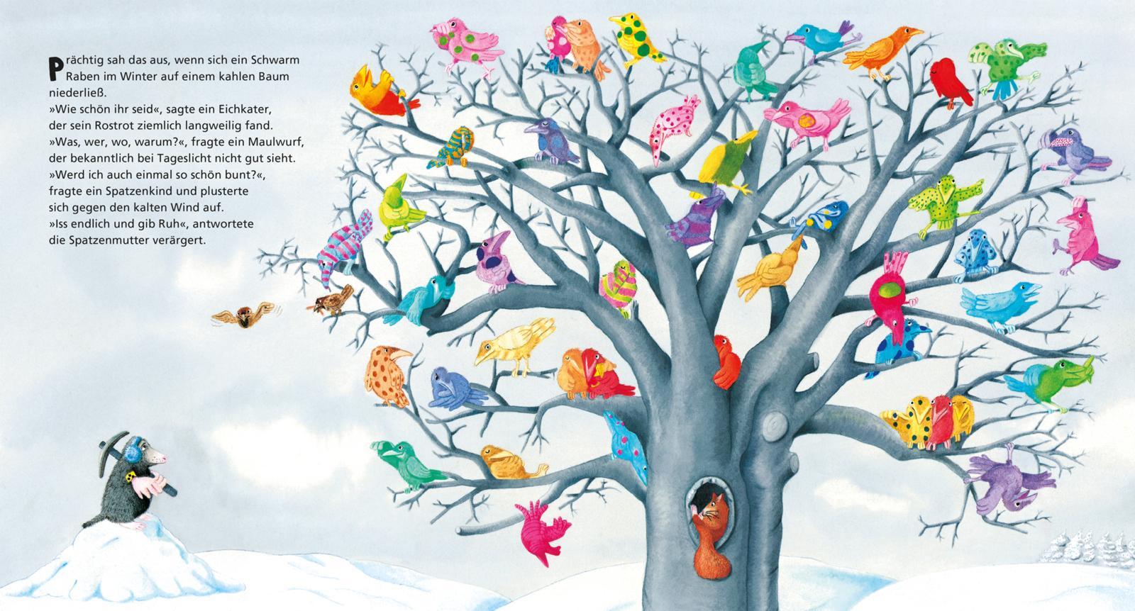 Beispielinhalt (Bild) Als die Raben noch bunt waren