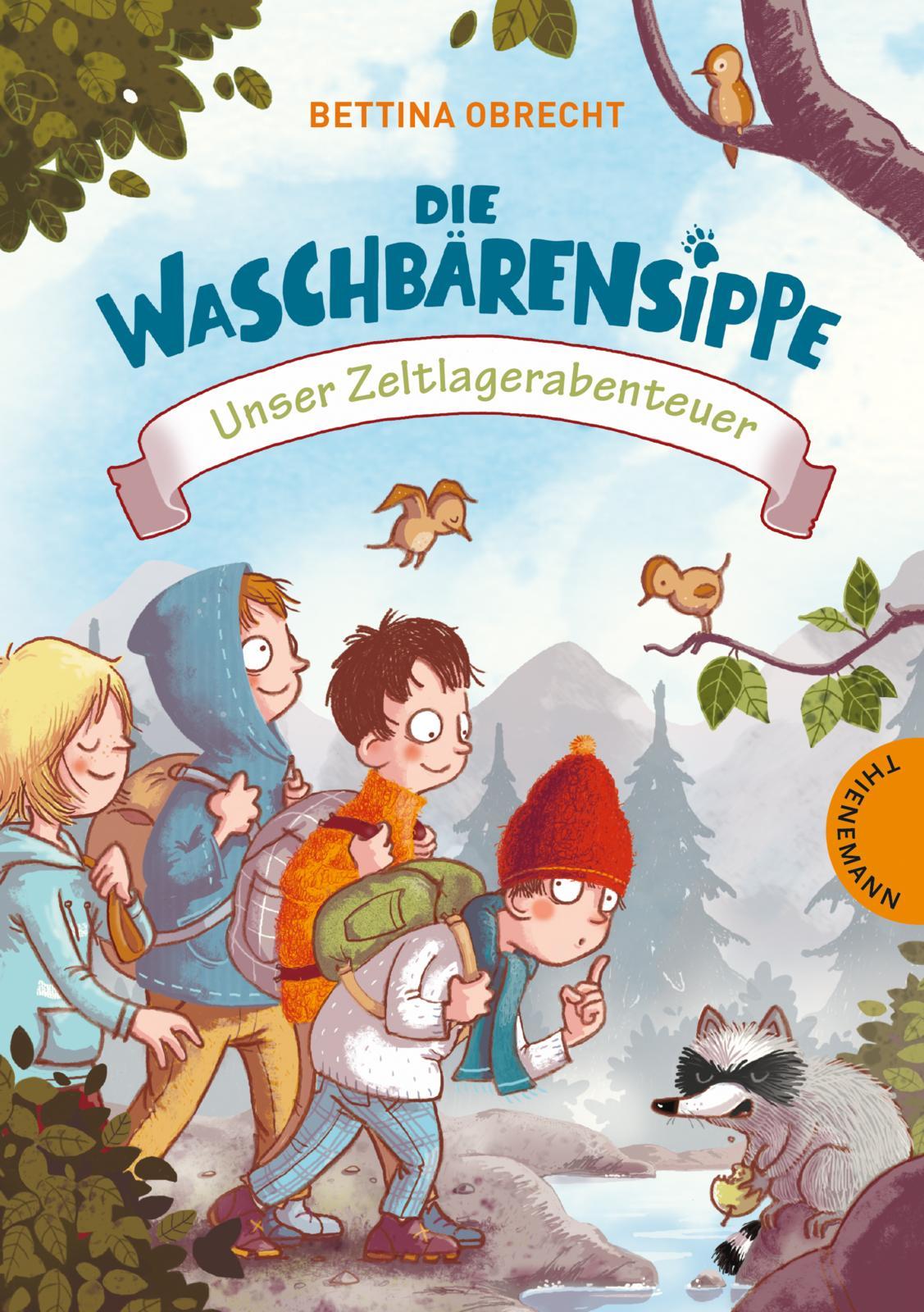 Vorderes Coverbild Die Waschbärensippe, Unser Zeltlagerabenteuer