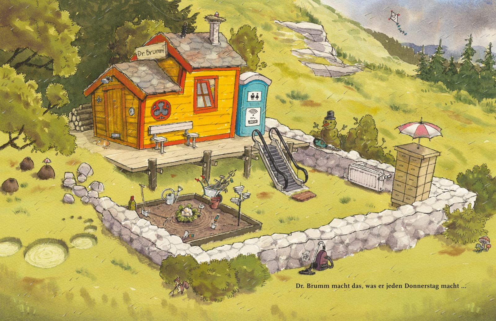 Beispielinhalt (Bild) Dr. Brumm auf Hula Hula