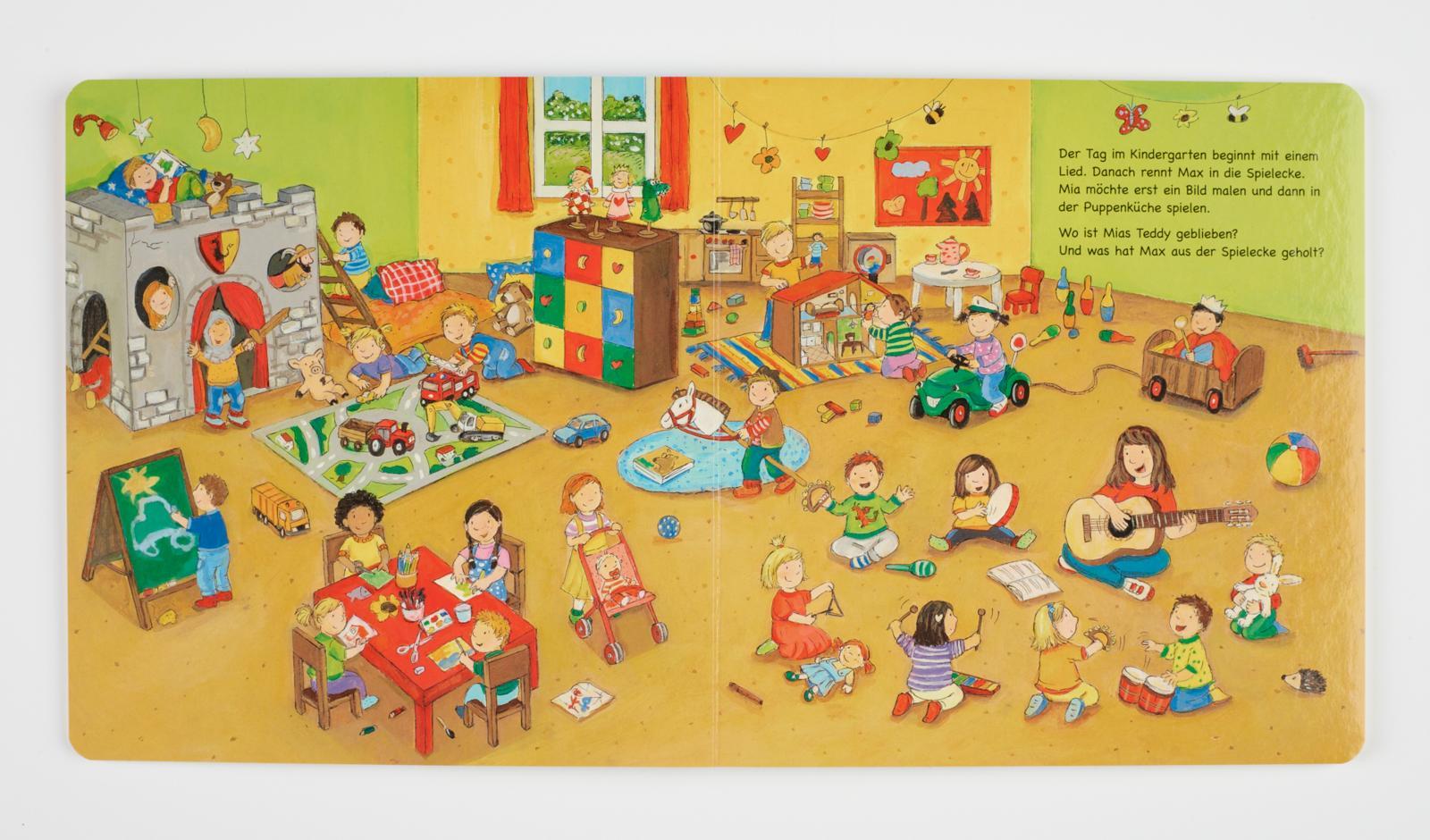 Beispielinhalt (Bild) Mein allererstes Wimmelbuch: Durch den Tag