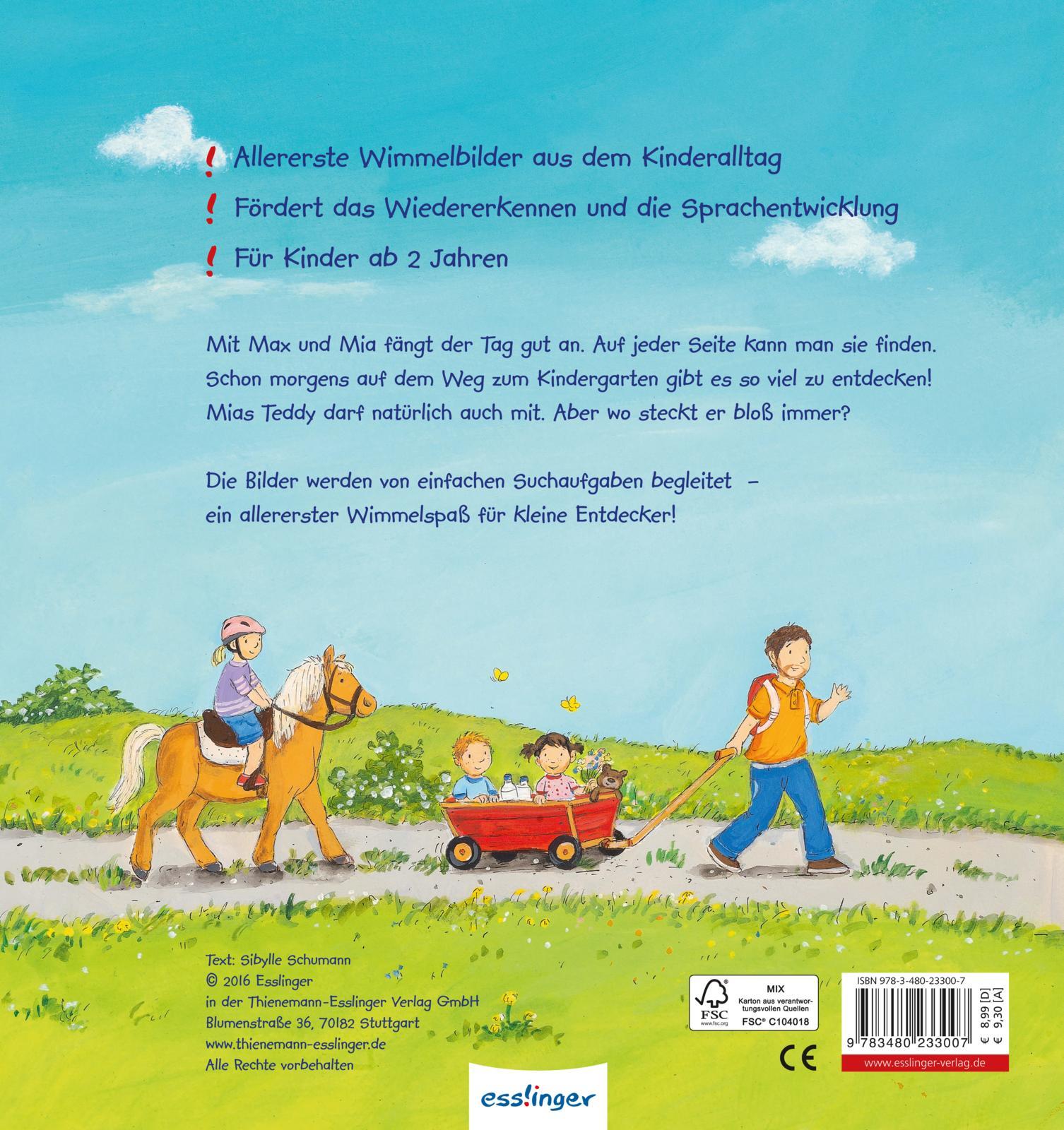 Rückseitencover Mein allererstes Wimmelbuch: Durch den Tag