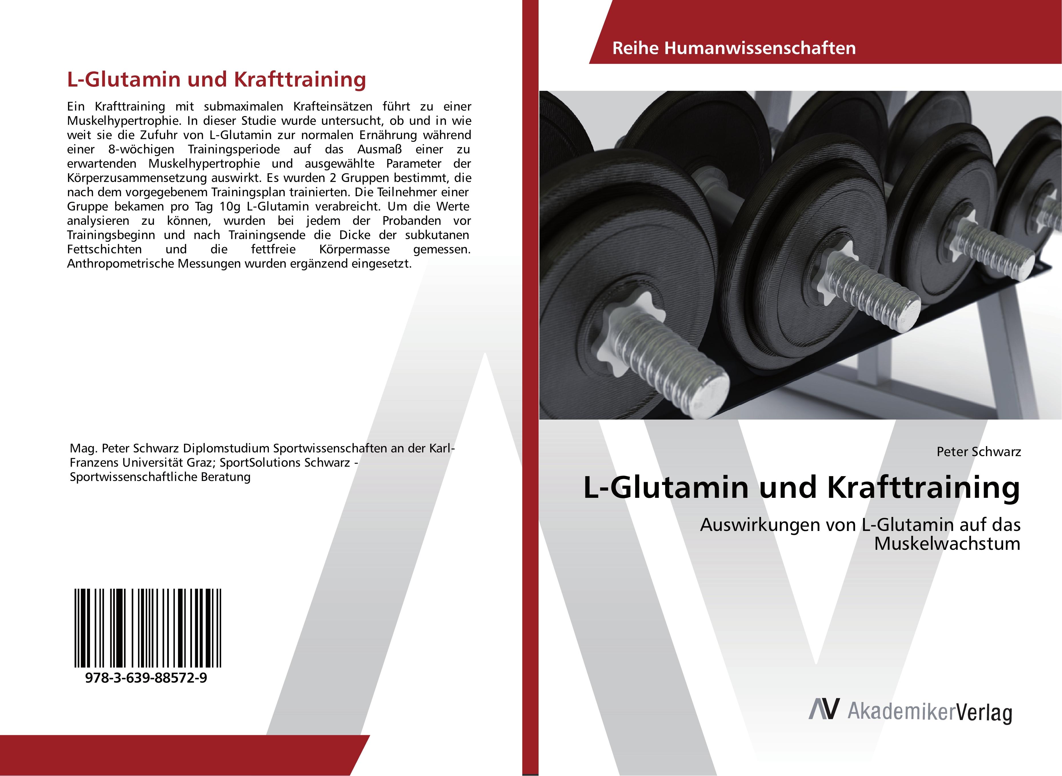 Vorderes Coverbild L-Glutamin und Krafttraining