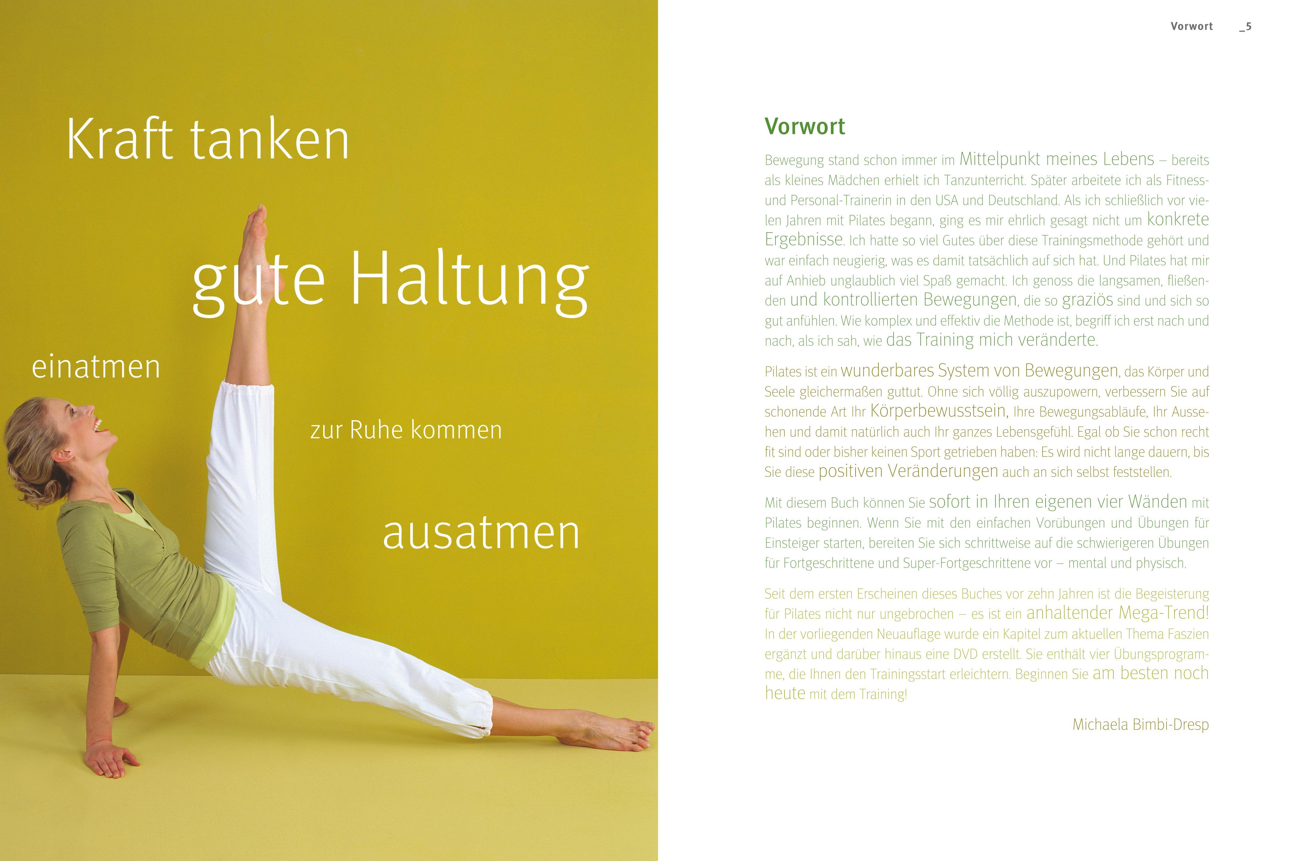 Beispielinhalt (Bild) Das große Pilates-Buch