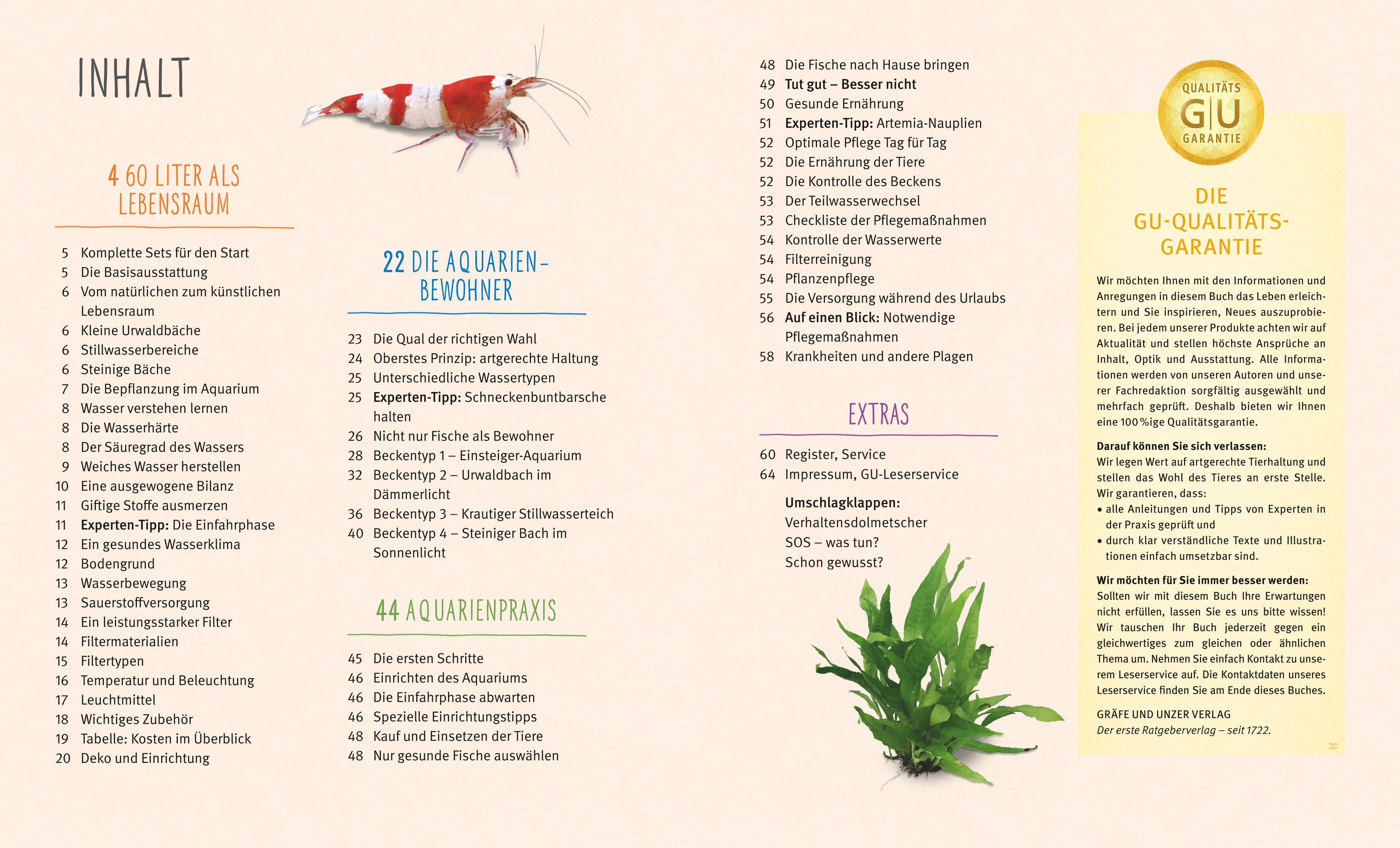 Beispielinhalt (Bild) Kleine Aquarien