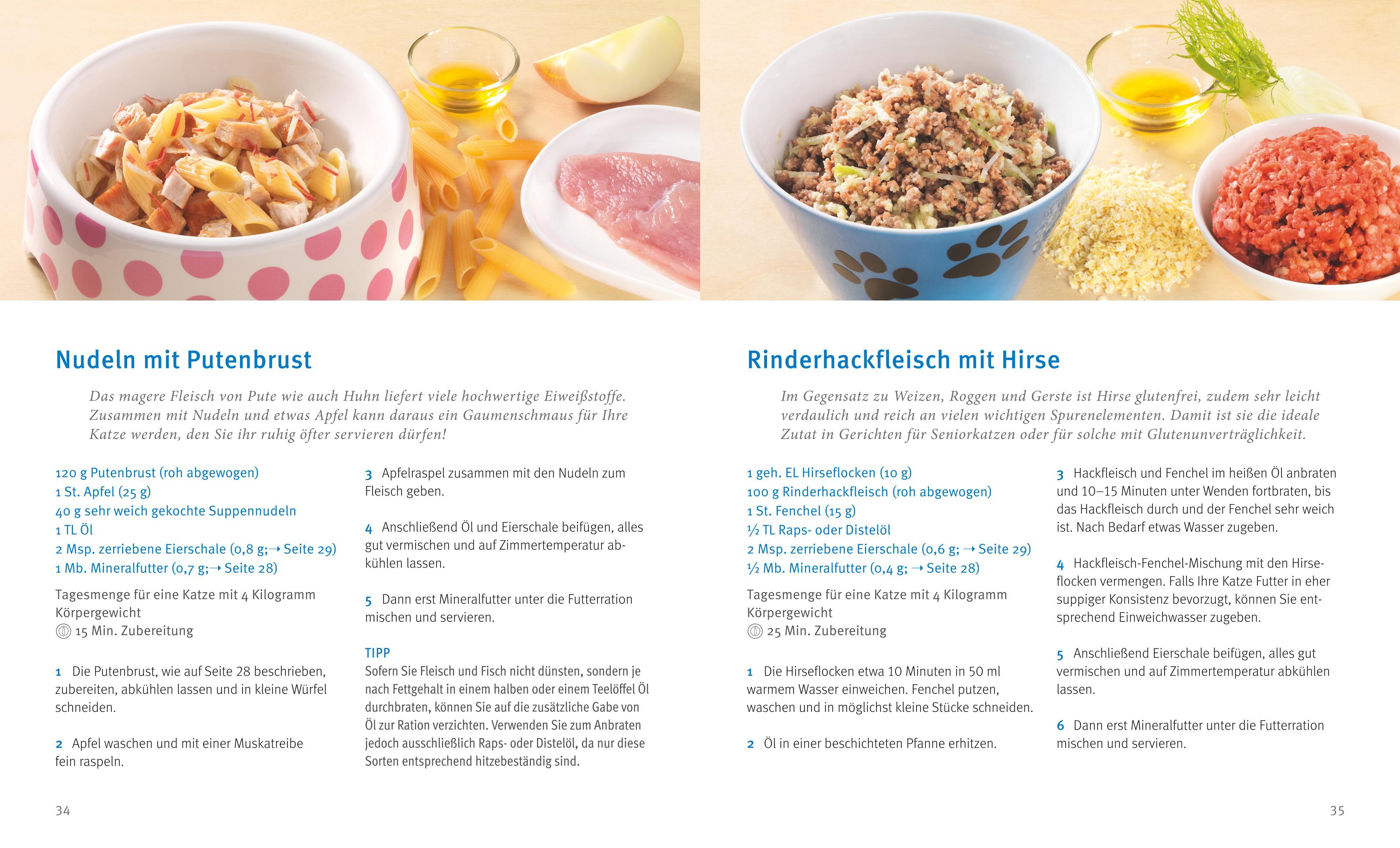 Beispielinhalt (Bild) Katzen gesund ernähren