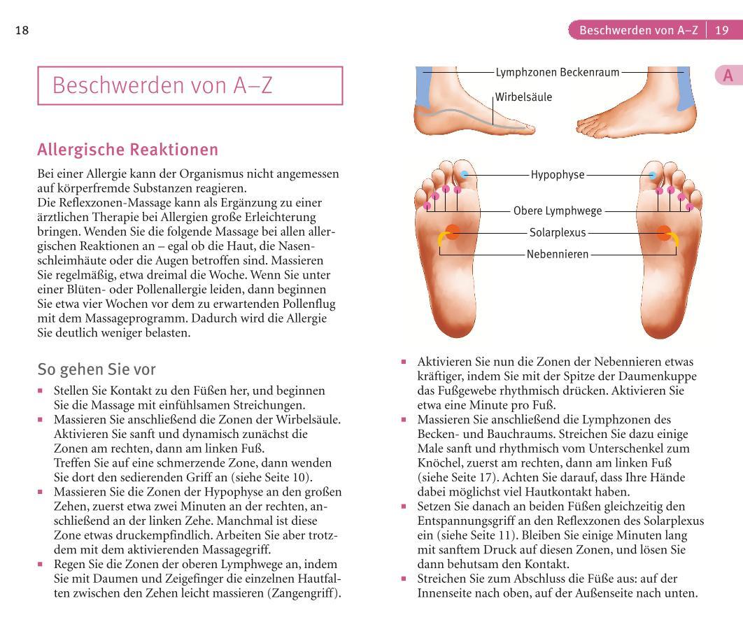 Beispielinhalt (Bild) Reflexzonen-Massage