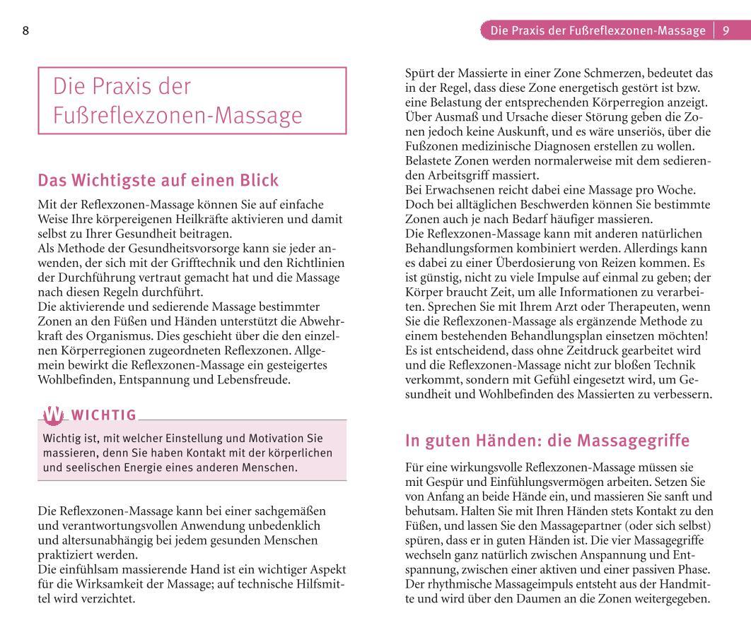 Beispielinhalt (Bild) Reflexzonen-Massage
